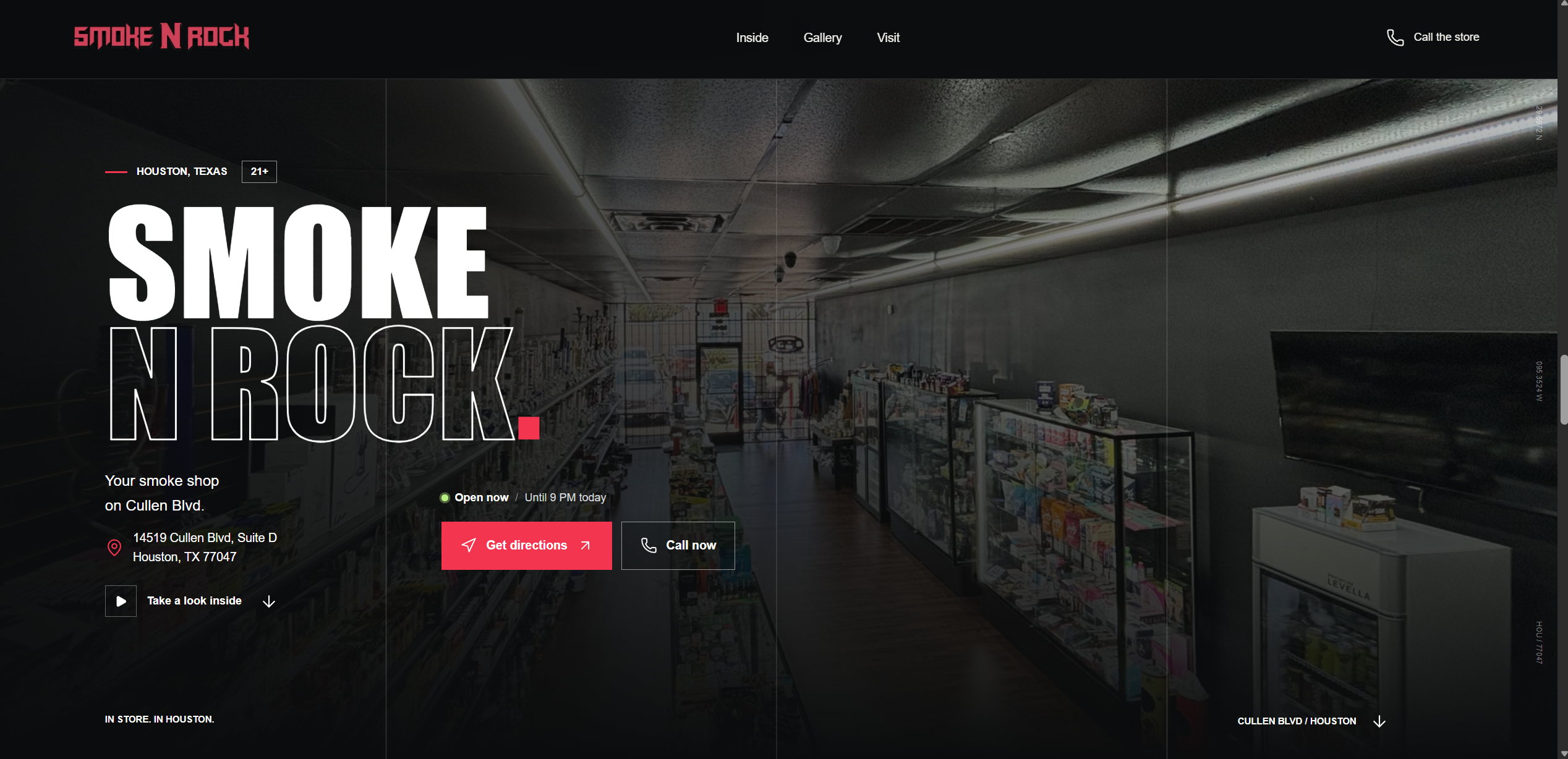 Smoke-N-Rock website homepage